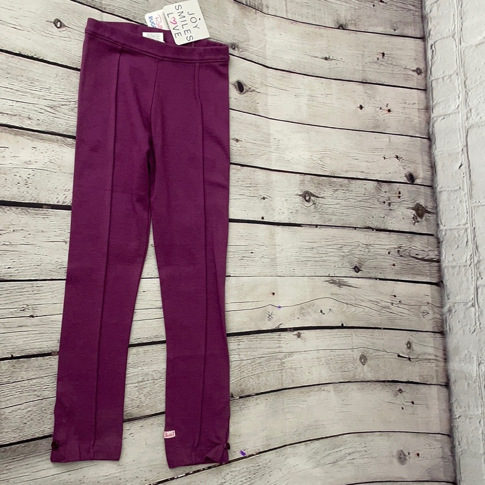 Ruffle Butts Plum Ponte Pants